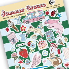 Load image into Gallery viewer, Summer Breeze A5 Sticker Sheet