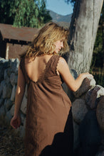 Load image into Gallery viewer, Makinna Poplin Dress- Chocolate