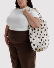 Load image into Gallery viewer, Big Baggu - Cream and Black Polka Dot