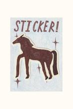 Load image into Gallery viewer, Brown Horse Sticker