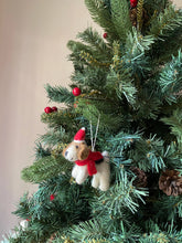Load image into Gallery viewer, Felt Dog Holiday Ornament