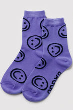 Load image into Gallery viewer, Crew Sock - Lavender Happy