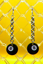 Load image into Gallery viewer, Eight Ball Earrings