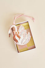 Load image into Gallery viewer, Winter Swan Enamel Tree Ornament