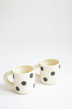 Load image into Gallery viewer, Mini Dot Mug - White + Black