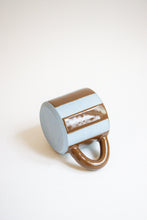Load image into Gallery viewer, Stripe Mug - Mocha + Blue