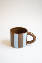 Load image into Gallery viewer, Stripe Mug - Mocha + Blue