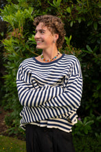 Load image into Gallery viewer, I Can't Believe It's Not Vintage Crewneck - Navy Stripe
