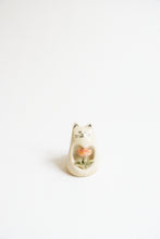 Load image into Gallery viewer, Tiny Carved Ceramic Cat Figurine