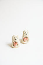 Load image into Gallery viewer, Tiny Carved Ceramic Cat Figurine