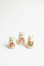 Load image into Gallery viewer, Tiny Carved Ceramic Cat Figurine