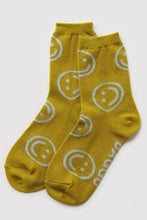 Load image into Gallery viewer, Crew Sock - Ochre Happy