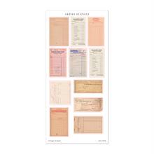 Load image into Gallery viewer, Vintage Receipts Junk Journal Sticker Sheet