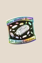 Load image into Gallery viewer, They Wouldn't Dream of Doing Capitalism Holographic Sticker