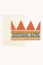 Load image into Gallery viewer, Birthday King Party Hat Card