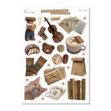 Load image into Gallery viewer, Brown-Core Trinkets &amp; Tidbits Sticker Sheet