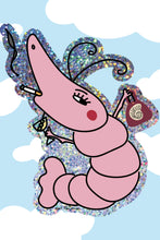 Load image into Gallery viewer, Shrimpy Glitter Sticker