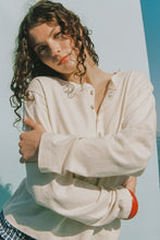 Load image into Gallery viewer, Hemp Bay Henley - Natural