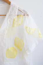 Load image into Gallery viewer, Silk Organza Lemon Shirt - S/M