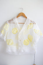 Load image into Gallery viewer, Silk Organza Lemon Shirt - S/M