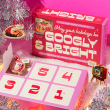 Load image into Gallery viewer, Googly &amp; Bright Holiday Ornament Countown Calendar
