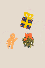 Load image into Gallery viewer, Pack of 3 Holiday Ornaments