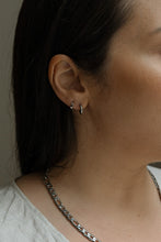 Load image into Gallery viewer, Silver Stacking Hoops