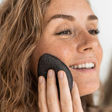 Load image into Gallery viewer, Konjac Facial Sponge - Bamboo Charcoal