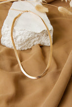 Load image into Gallery viewer, Gold Flat Chain Necklace