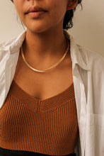 Load image into Gallery viewer, Gold Flat Chain Necklace